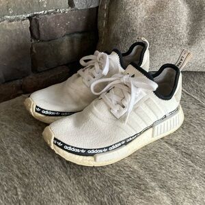 Adidas NMD R1 Logo Strip Sneakers Cloud White